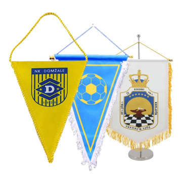 Custom Design Promotional Sports Soccer Fast Delivery Football Club Pennant